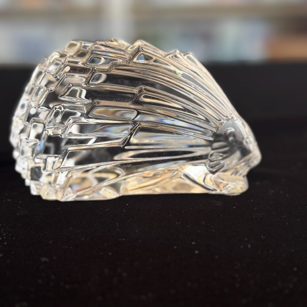 Baccarat Crystal Porcupine Figurine | Vintage Signed French Paperweight